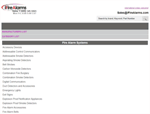 Tablet Screenshot of ifirealarms.com